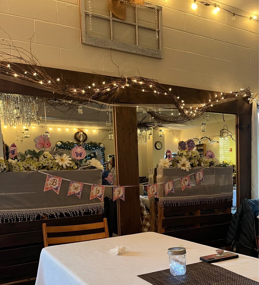 Venue with fairy lights